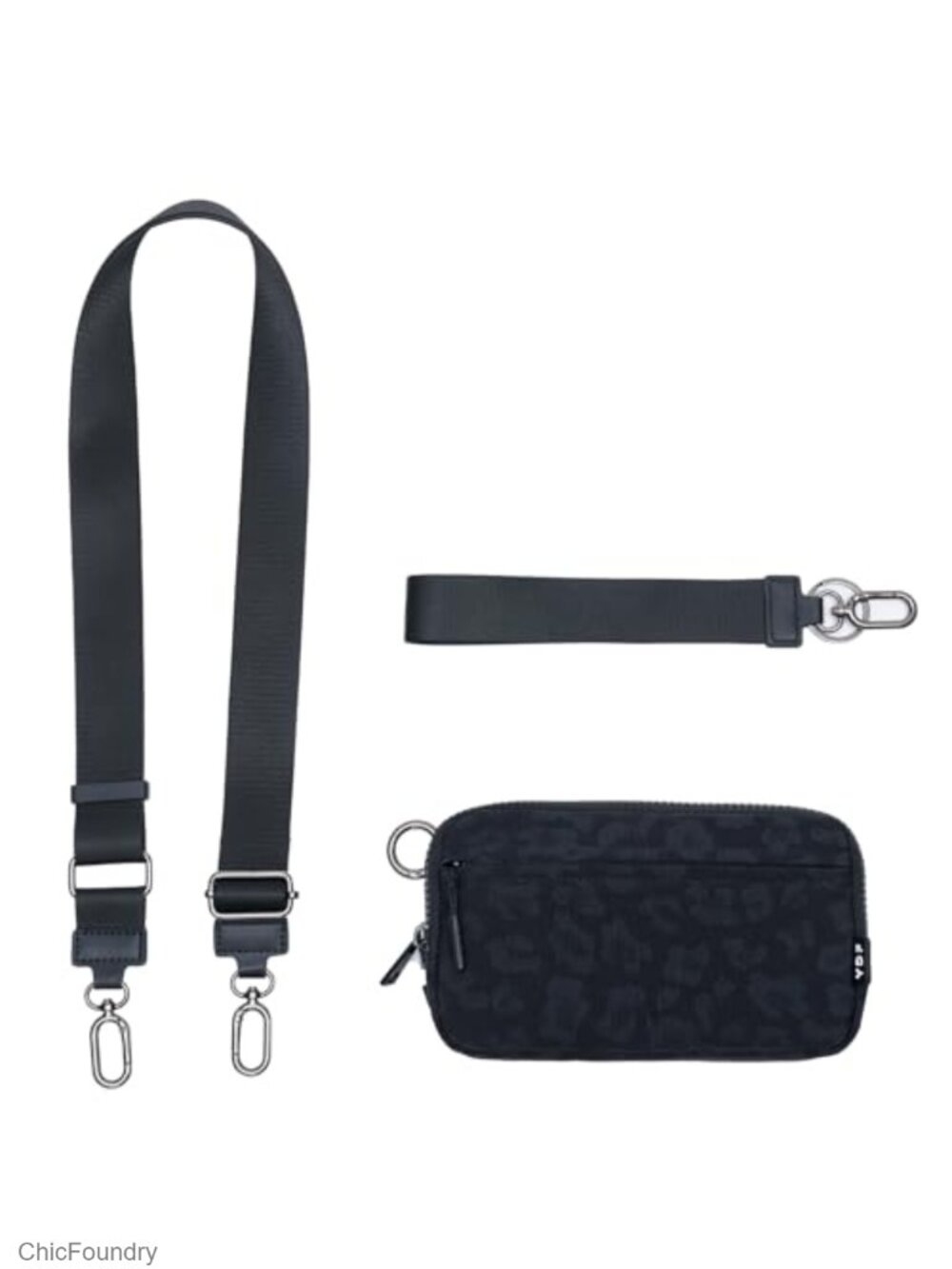 Nylon Wristlet Wallet RFID Crossbody Bag with Card Slots